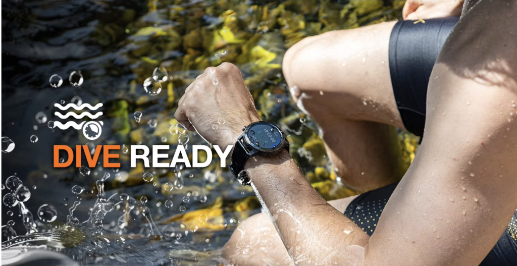 Water-resistant smartwatch for rainy commuting and outdoor activities